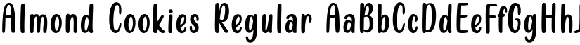 Almond Cookies Regular font