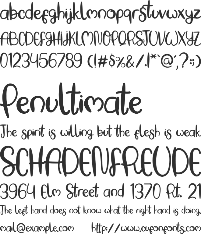 Baking Pastry font preview