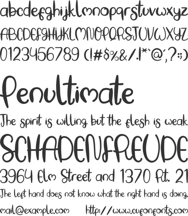 Baking Pastry font preview