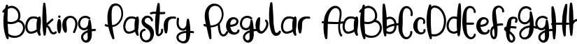 Baking Pastry Regular font