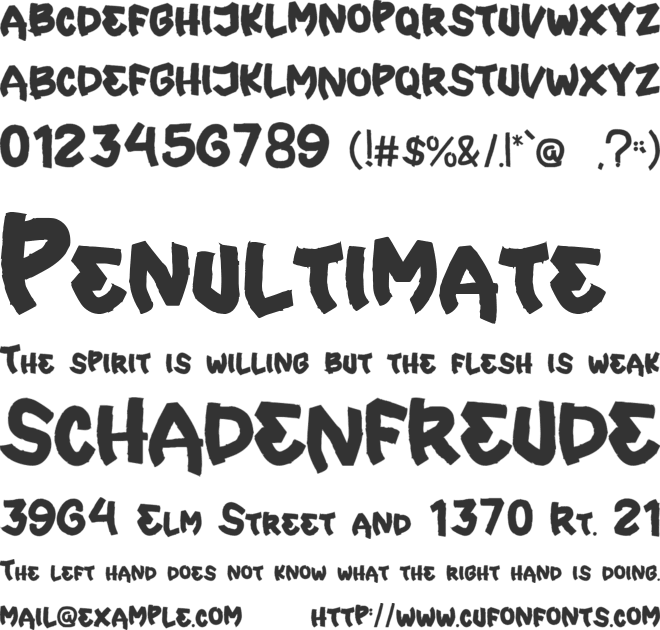 Vintage Parker font preview