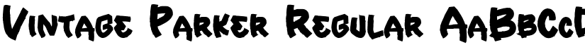 Vintage Parker Regular font