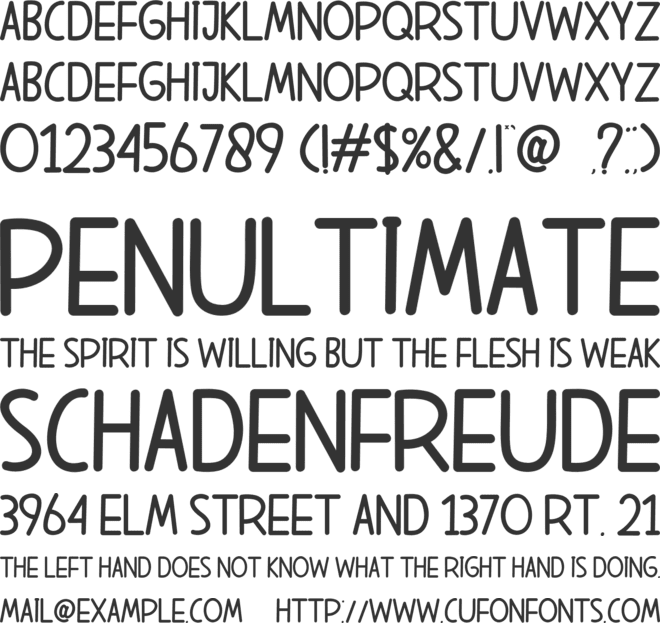 Make Wonderful Moments Sans font preview