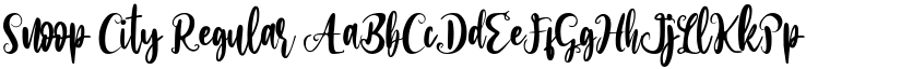 Snoop City Regular font