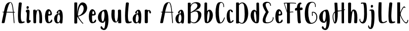 Alinea Regular font