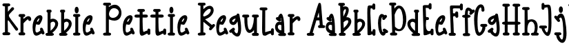 Krebbie Pettie Regular font