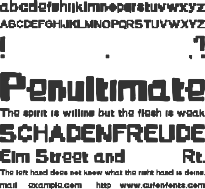 Stone Era Pixels font preview