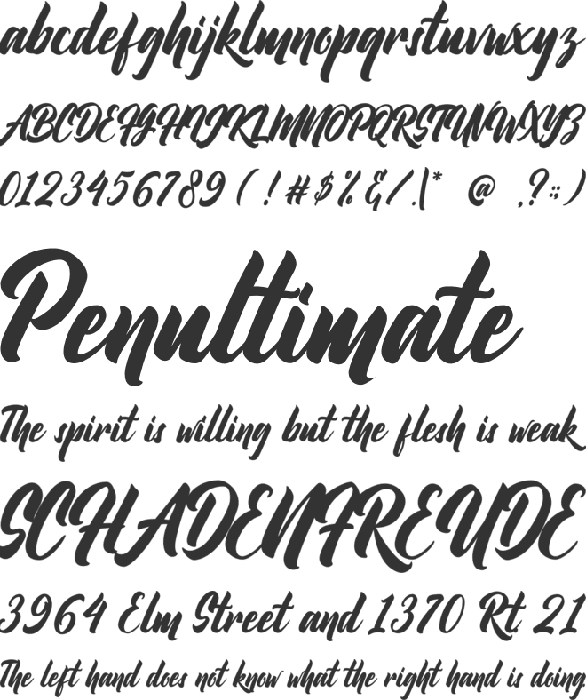 Bethany Kibang font preview