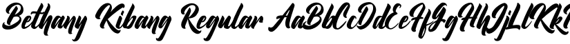 Bethany Kibang Regular font
