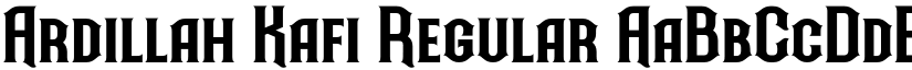 Ardillah Kafi Regular font