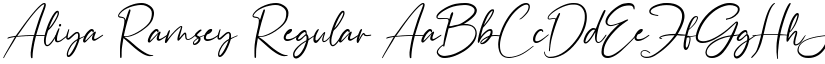 Aliya Ramsey Regular font