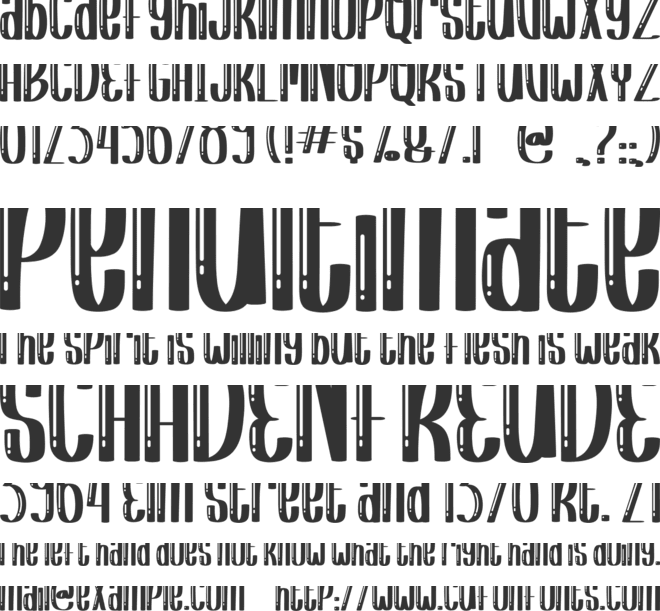 Shiny Kids font preview