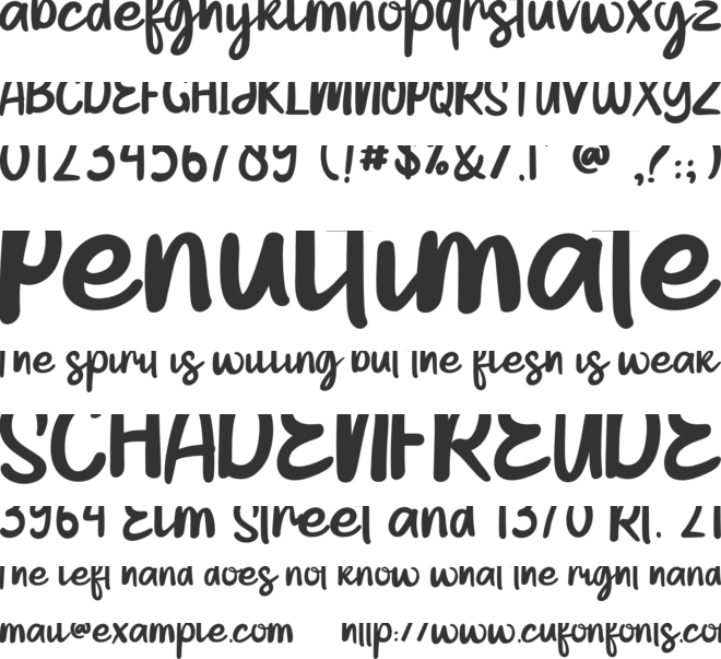 CINTA SUCI font preview