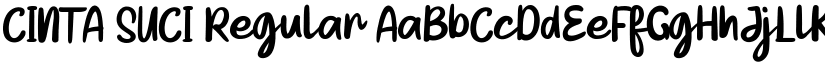 CINTA SUCI Regular font