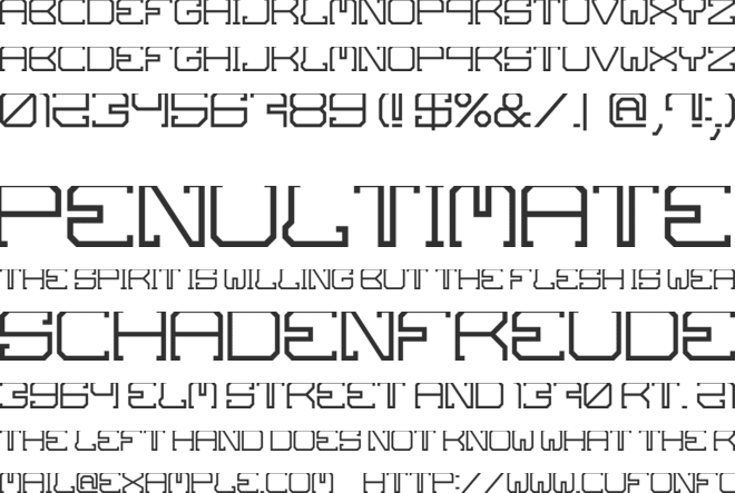 Skov font preview