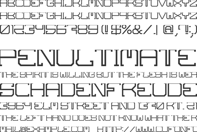Skov font preview