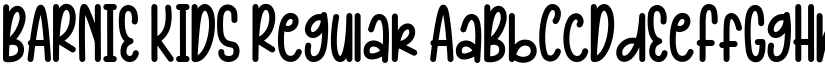 BARNIE KIDS Regular font