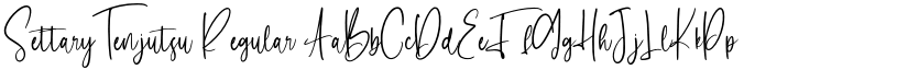 Settary Tenjutsu Regular font