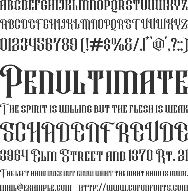 Rafiquell font preview