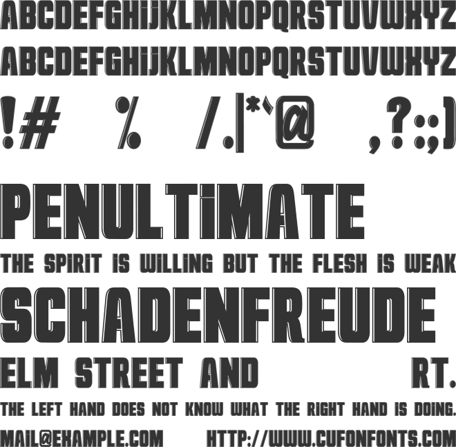 Ribheud font preview