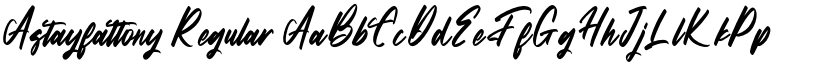 Astayfattony Regular font