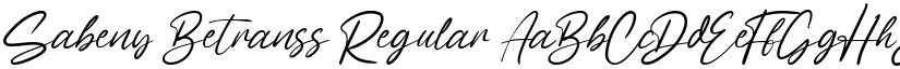 Sabeny Betranss Regular font