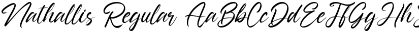 Nathallis Regular font