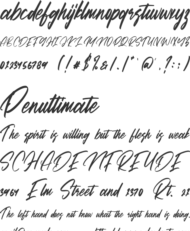 Matequn Historiya font preview