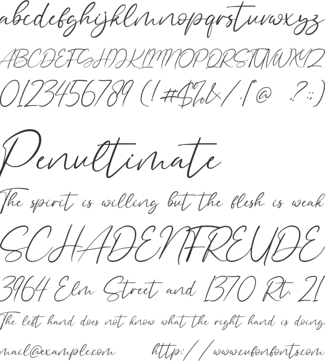 Attagiel font preview