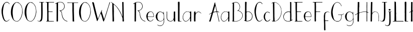 COOJERTOWN Regular font