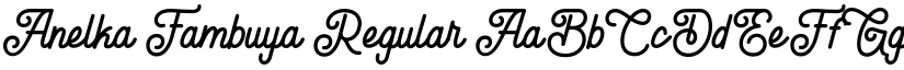 Anelka Fambuya font download