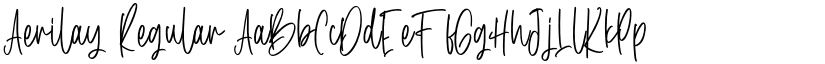 Aerilay Regular font
