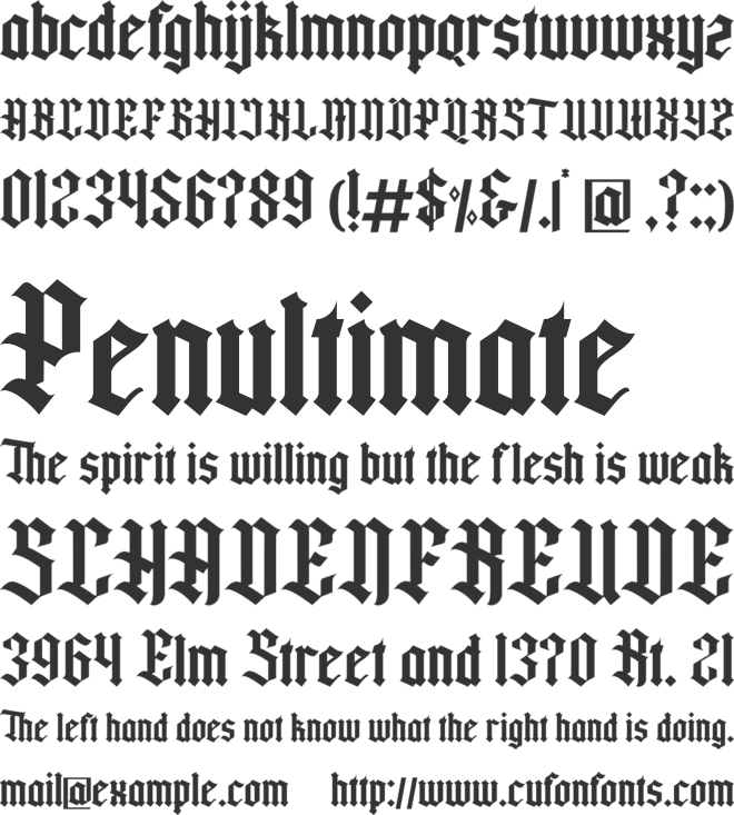 Rogfus Sejatty font preview