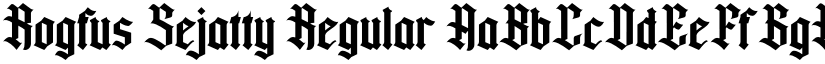 Rogfus Sejatty font download