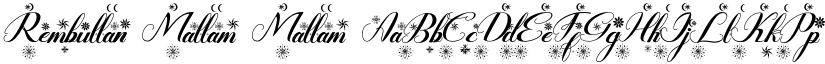 Rembullan Mallam font download