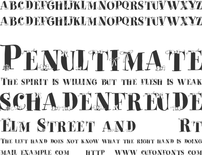 Paquet Cadeaux font preview