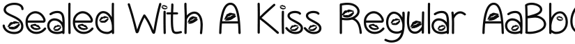 Sealed With A Kiss Regular font
