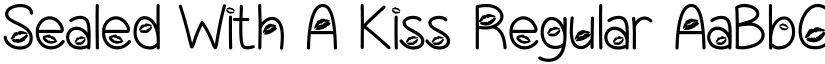 Sealed With A Kiss Regular font