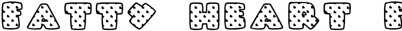 Fatty Heart Filled Regular font