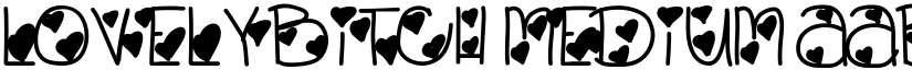LovelyBitch Medium font
