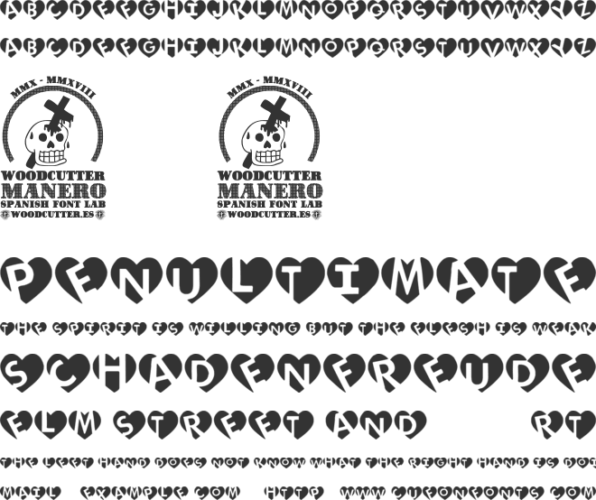 love initials font preview