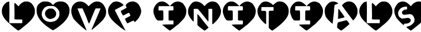 love initials Regular font