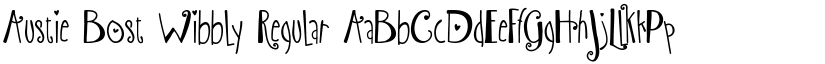 Austie Bost Wibbly font download