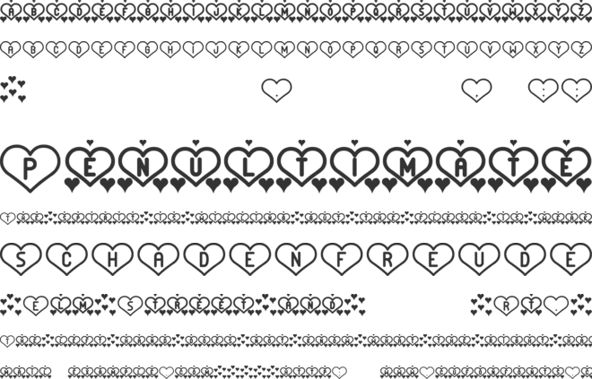 And Love st font preview