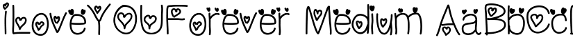 ILoveYOUForever Medium font