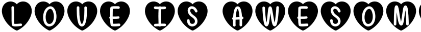 Love Is Awesome Regular font