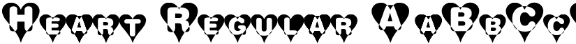 Heart Regular font