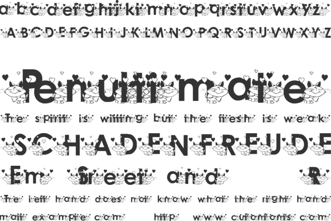 KATZCATZ_KG font preview
