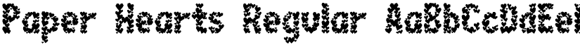 Paper Hearts Regular font
