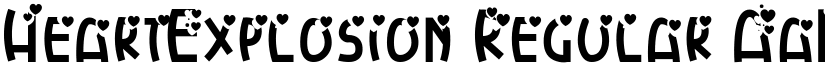 HeartExplosion Regular font
